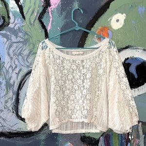 “I like to dance in flower fields” top